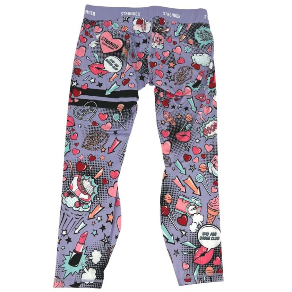 Stronger | Women's Derby Tights | Lavender | Size XXL